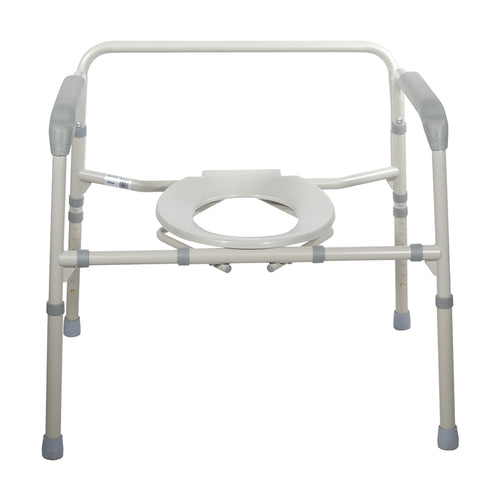 Drive Medical 11117N-1 Heavy Duty Bariatric Folding Bedside Commode Chair